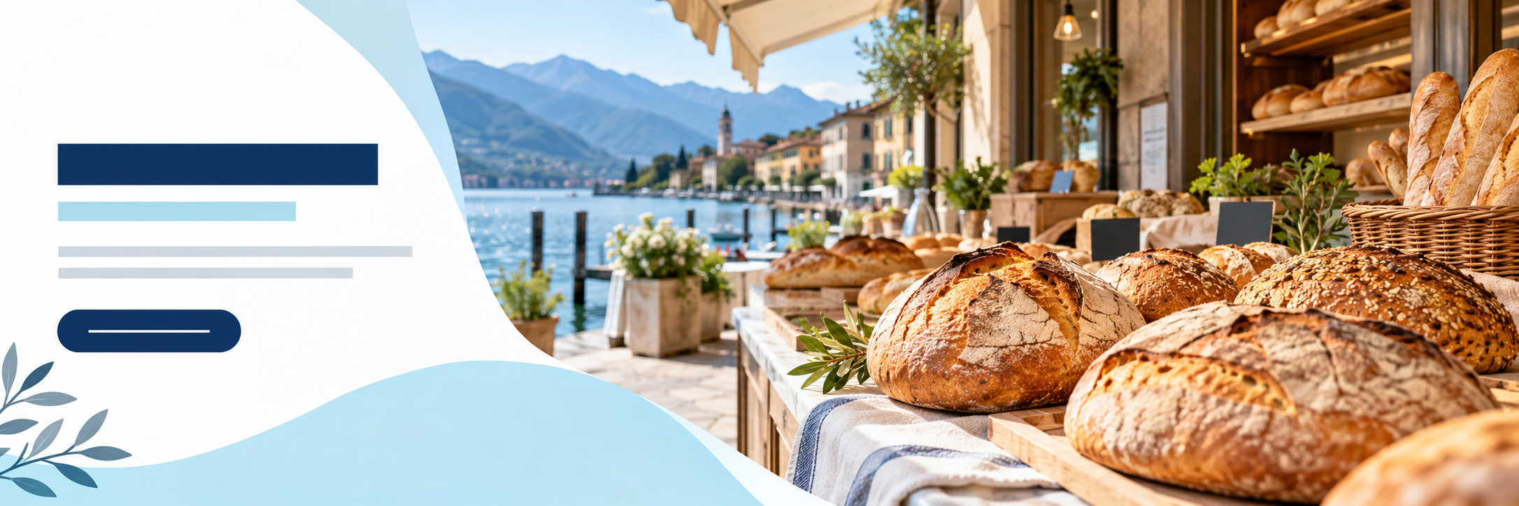 Esempio di banner pubblicitario online per una panetteria immaginaria